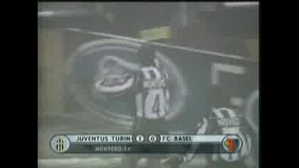Juventus - Basel - Montero Goal