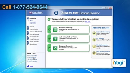Scan your Windows® 7-based Pc using Zonealarm® Extreme Security 2010