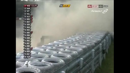 F1 Гран при на Япония 2012 - Schumacher се блуска на Fp2 [hd][onboard]