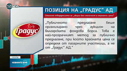 КФН започва проверка по казуса с "Градус" АД