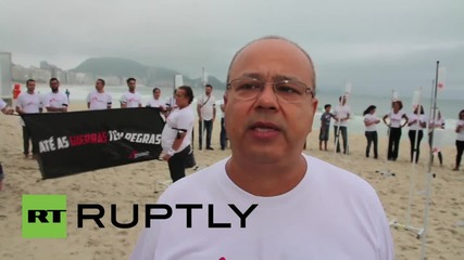 Brazil: Beach vigil held for victims of Kunduz hospital bombing