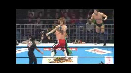 N J P W Wrestle Kingdom I V - Prince Devitt & Ryusuke Taguchi vs Ultimo Guerrero & Averno 