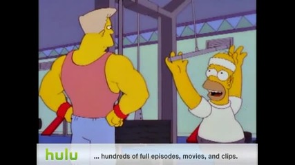 The Simpsons - What's A Gym (хоумър в фитнеса)