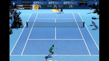 Virtua Tennis 2009 (nadal - Federer one game) Hd 