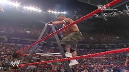 John Cena Knuckle Shuffle On Edge From The Ladder - Hd