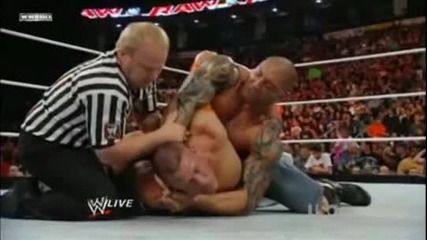 Batista Does 2 Spinebuster & The Batista Bite On John Cena