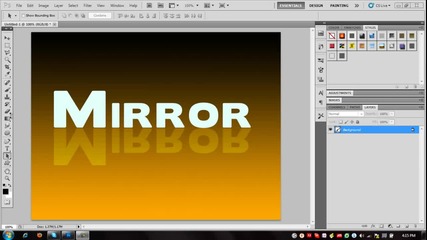 Огледален ефект с Photoshop Cs5 - Ps Tutorial #2