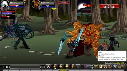 Aqw- Blood Titan fight with guild