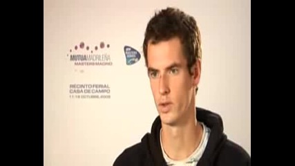 Madrid Masters Tennis Murray Interview