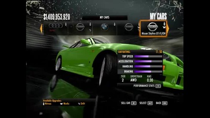 My cars in Nfs Shift Part 1 
