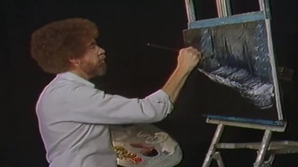 S03 Радостта на живописта с Bob Ross E04 - зимна нощ ღобучение в рисуване, живописღ