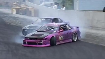 Team Burst and Friends Drifting at Meihan Sportsland (e - Course) 