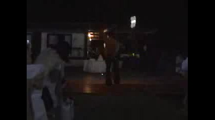 Fire Fans Poi Spinning Wedding Party