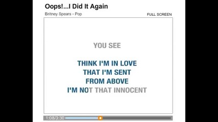 Пейте като Britney Spears - Oops I Did It Again (karaoke)