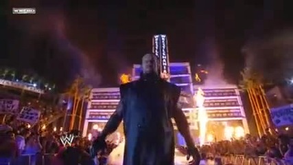 The undertaker entrance in Wrestlemania 24 