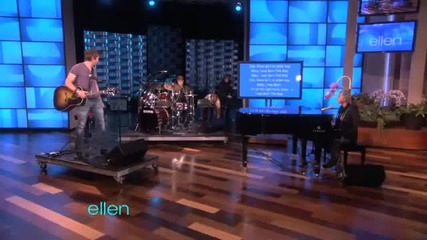 Justin Bieber пее песента на Лейди Гага Born This Way в шоуто на Ellen 08.02.2011 