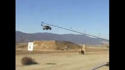 Ken Block jumps 171ft in a Subaru Impreza 