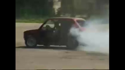 Fiat 126p burnout 