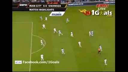 Premier League 2011/12: Man City 4:0 Sweansea 15.08
