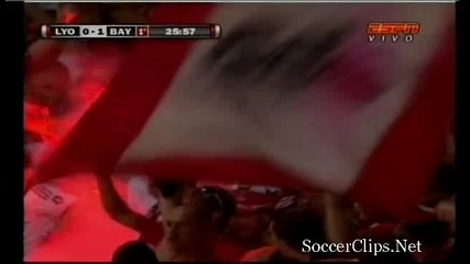 Lyon - Bayern - 0 - 1 Гол на Olic - Uefa Champions League (27.4.2010) *hd* 