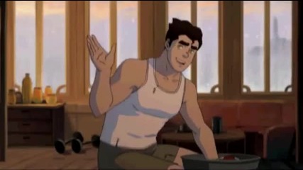 The Legend of Korra - Episode 5 Bolin and Korra Clip / bg sub/