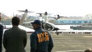 За пръв път: Въздушно електрическо такси полетя в небето над Ню Йорк (ВИДЕО)
