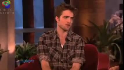 Robert Pattinson Interview on Ellen 2009 - 11 - 20 - Part 2 