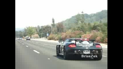 Porsche Carrera Gt with Awe Tuning Straight Pipes In Action
