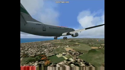 737 - 300 Lz - Bot Landing At Luqa Airport