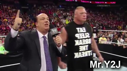 W. W. E. Funny Moment 2014 - Paul Heyman Says Zzzzugh on Raw!