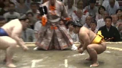 Aoiyama vs Shohozan Day 3 Sumo Natsu Basho May 2013