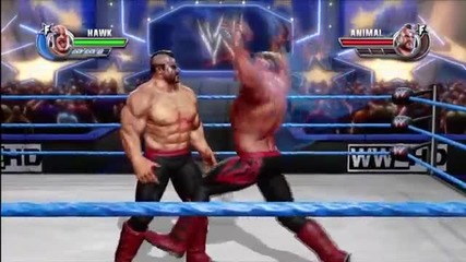 Road Warrior Hawk - All Signatures and Finisher - Wwe All Stars