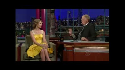 Taylor Swift interview on the Late Show with David Letterman (10-26-10)