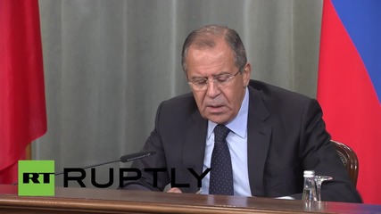 Russia: Lavrov calls on US-led coalition to cooperate with Syrian Army against ISIS