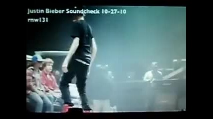 Hot And Funny Justin Bieber Soundcheck with Jaden Smith
