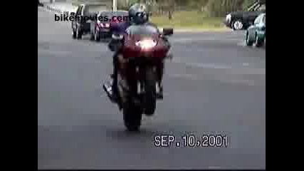 Wheelie На Jasen Zx6r