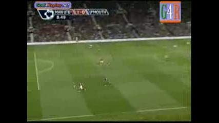 Manchester United Vs Portsmouth 1 - 0 Wayne Rooney Goal