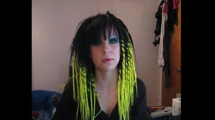 Showing off my new synthetic dreads 