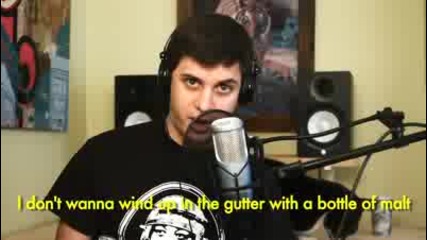 Pale kid raps fast