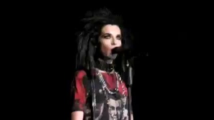 Bill Kaulitz quot Believe in you believe in life believe in tomorrow quot intro to quot - Don t Jump 
