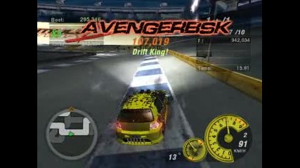 nfsu2 stadiom drift 3 10 laps 