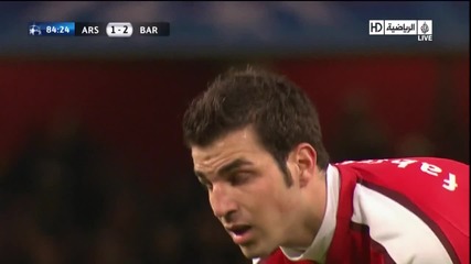 [hd] 31.03.10 Арсенал 2 - 2 Барселона - Фабрегас 2 - 2 дузпа