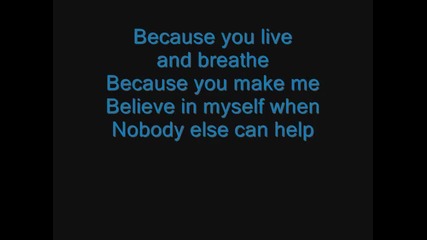 Jesse Mccartney - because you live lyrics