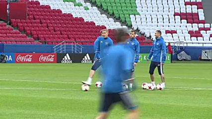 Russia: Russia limbers up ahead of Mexico game in Kazan
