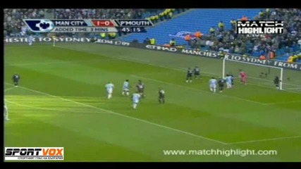Манчестър Сити - Портсмут 2 - 0 Всички голове 