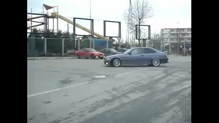 my 325i donuts witch my bmw club team Constanta 