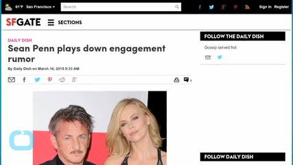 Sean Penn Plays Down Engagement Rumor