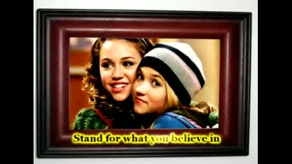 Billy Ray Cyrus feat Miley Cyrus - Stand (sing a long)