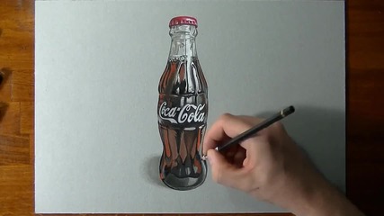 3d рисунка на Кока-кола!