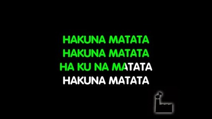 Lion King - Hakuna Matata karaoke 